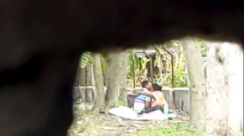 Indian couple sex in open outdoor